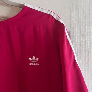 Adidas Dress Up Top - Dark Red